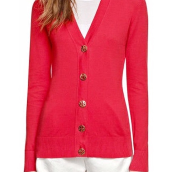 Steal! NWT $225 Tory Burch Cardigan in Carnival