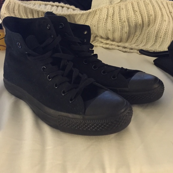 All black converse