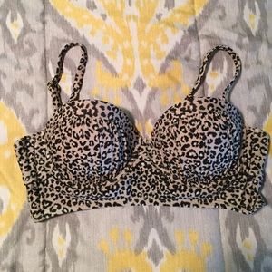 Cheetah print swim top