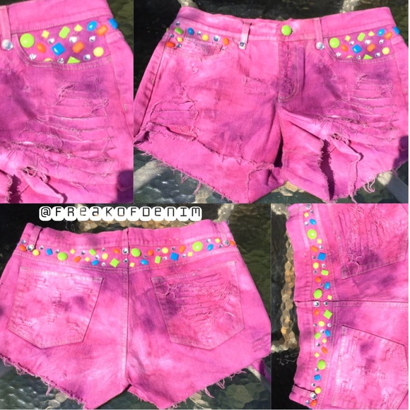 Reconstructed DKNY Denim Shorts