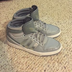 Gray Adidas sneakers!