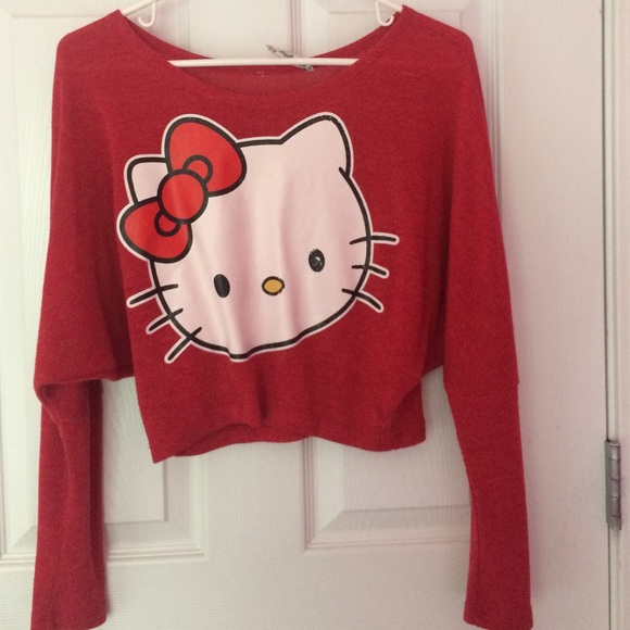 Hello Kitty Cropped Sweater