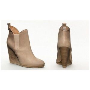 Coach leather booties