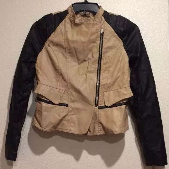 JouJou Womens leather jacket super cute size M