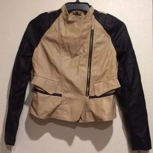 JouJou Womens leather jacket super cute size M