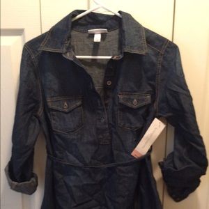 Jean maternity tunic