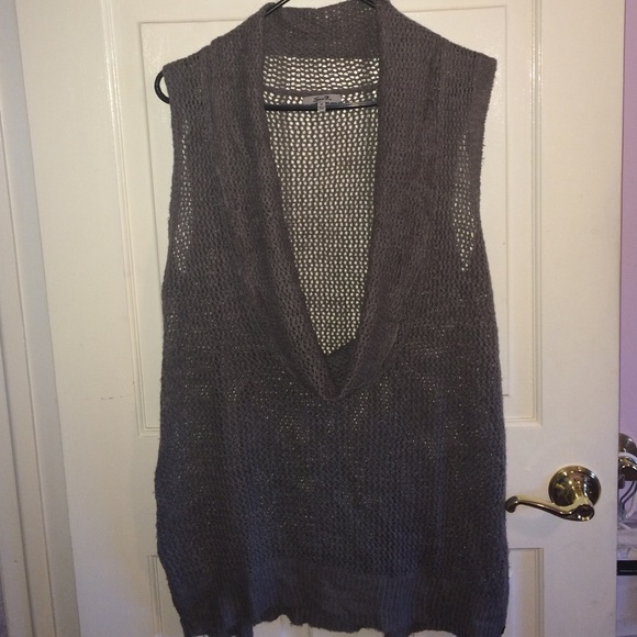 NWOT- seven7 -loose knit cowl neck tunic sweater