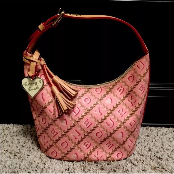 MINT DOONEY & BOURKE SIGNATURE LOGO HOBO STYLE BAG