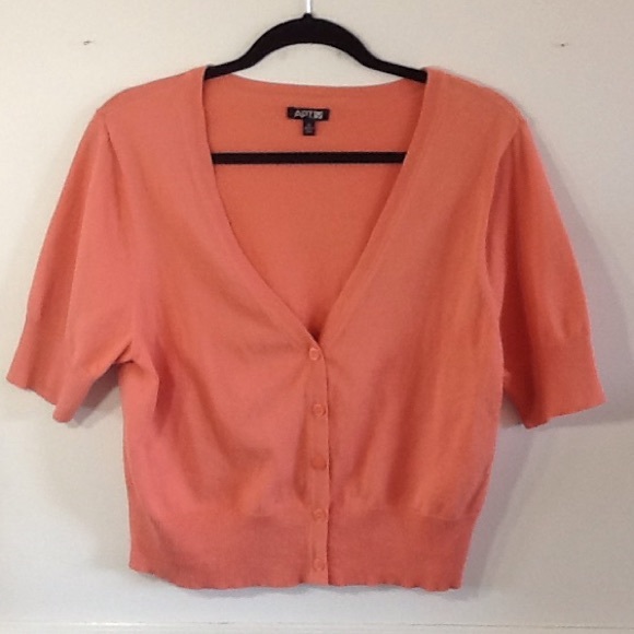 Apt 9 cardigan sweater in light orange