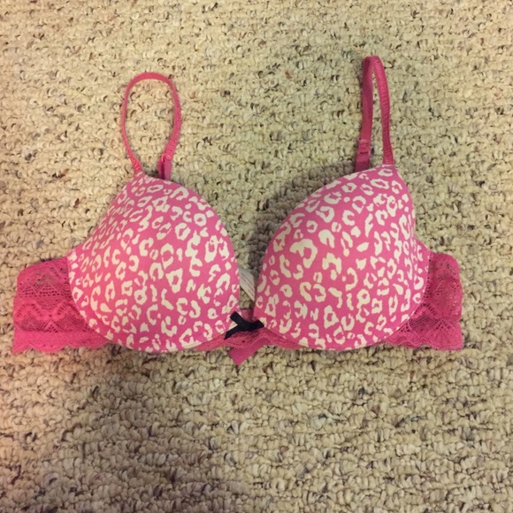 Victoria's Secret pink cheetah bra