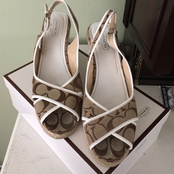 COACH Espadrilles Wedge!