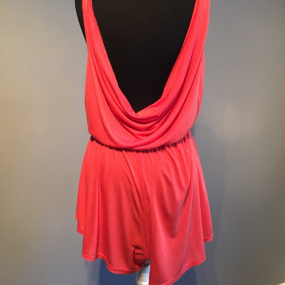 Coral Urban Outfitters Romper - Picture 2 of 3