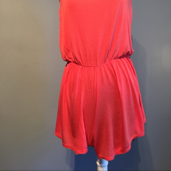 Coral Urban Outfitters Romper - Picture 3 of 3