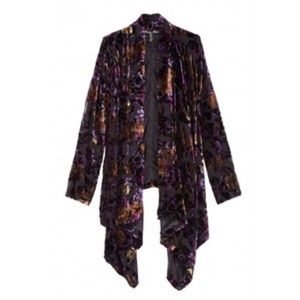 Winter Kate Jasmine Velvet Cardigan - XS