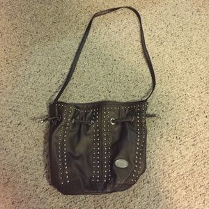 Dolce & Gabbana brown side purse