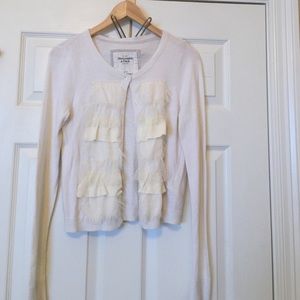 Abercrombie cream cardigan