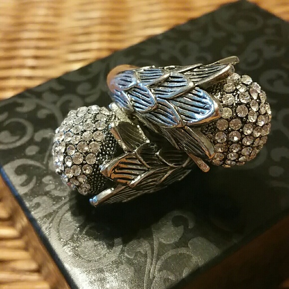 Silver Crystal ring