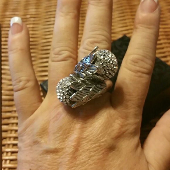 Silver Crystal ring - Picture 3 of 3