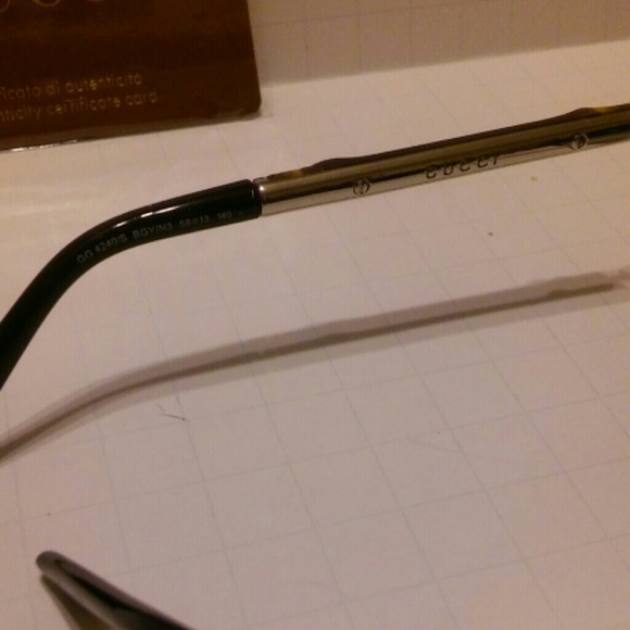 Gucci 4240 bamboo series, platinum and bamboo - Picture 3 of 4