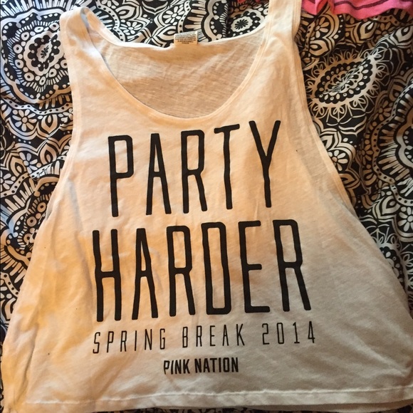 White PINK tank