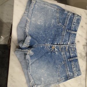 Hollister jean high rise shorts