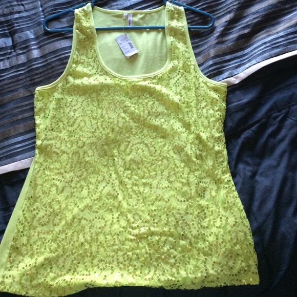Green tank top