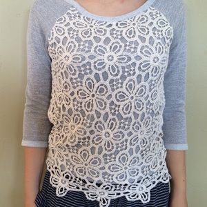 Grey long sleeve sweater