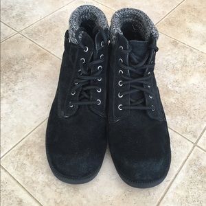Black Snow Ankle Boots
