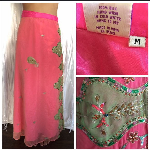 Silk Bollywood wrap sari