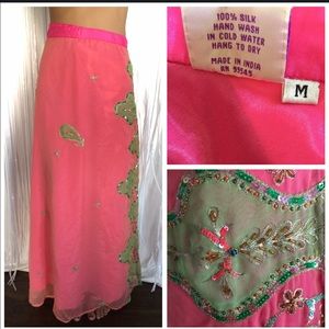 Silk Bollywood wrap sari