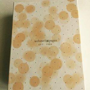 BNIB Gold Webster's Pages Personal Planner Set
