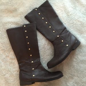 Michael Kors brown leather boots