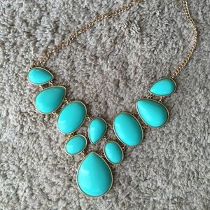 Teal necklace