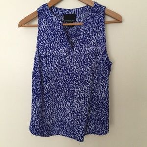 Cynthia Rowley Tops - Blue & White Sleeveless Top Cynthia Rowley Tops - Blue & White Sleeveless Top