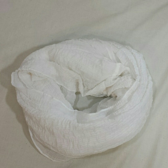 Winter White Infinity Scarf