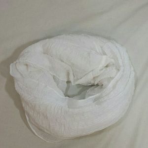 Winter White Infinity Scarf