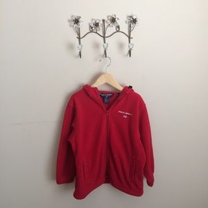 VINTAGE Red Polo Sport Ralph Lauren Zip Hoodie