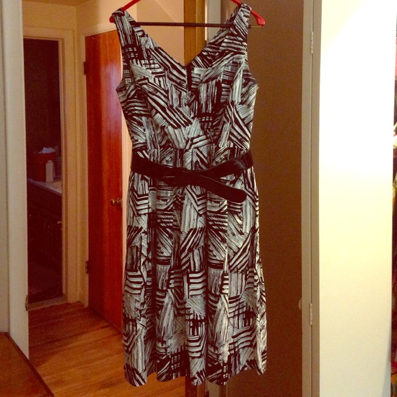 Coldwater Creek black and white dress