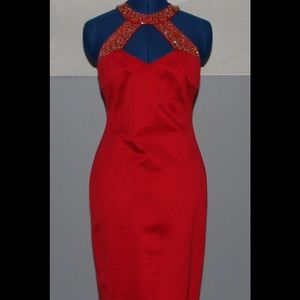 Glamorous red dress from Caché