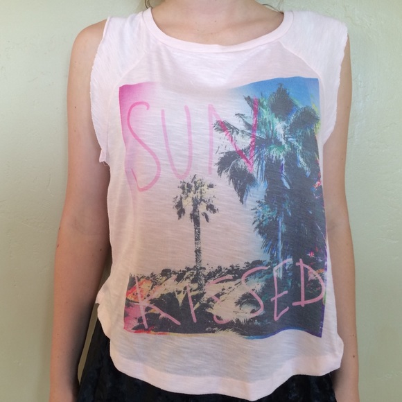 Pink sun kissed tank