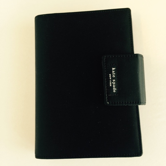 Kate Spade Personal Black Nylon/Leather Planner