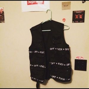 Fuck off mr + c x Ian connor vest