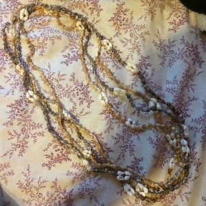 4 shell necklaces
