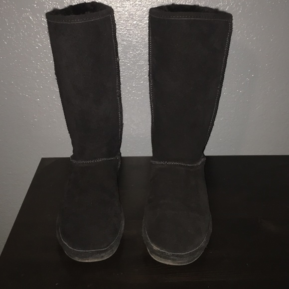 Tall bearpaw boots