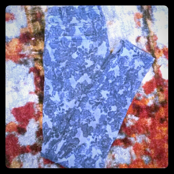 Floral print jeggings