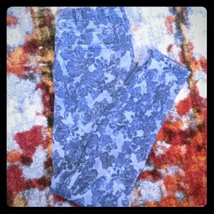 Floral print jeggings