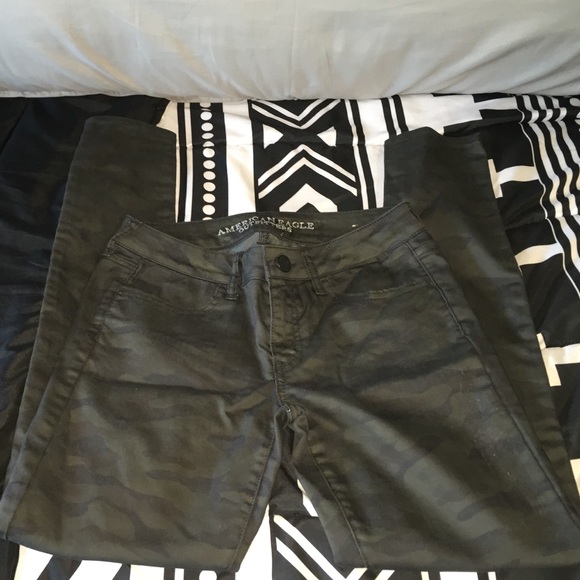 American Eagle Camo Skinny Jeans