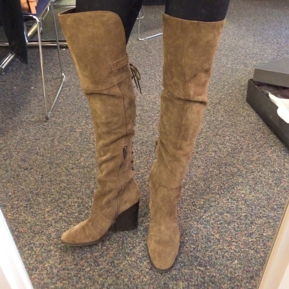 sam edelman thigh high suede boots