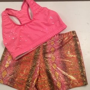 Girls Dance Hot Pants and Matching Too