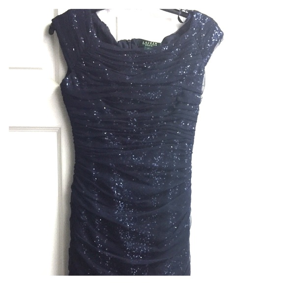 Navy Blue Ralph Lauren Cocktail Dress